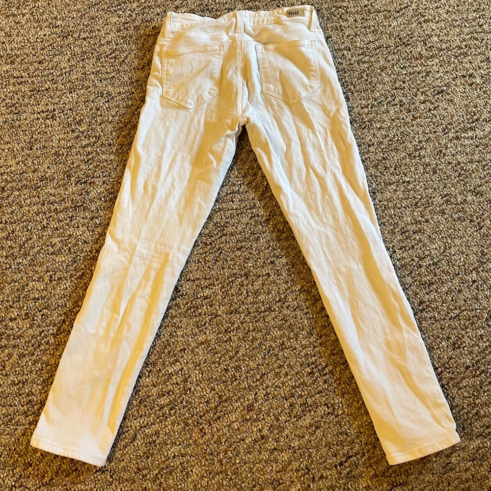 PAIGE ankle straight skinny jeans